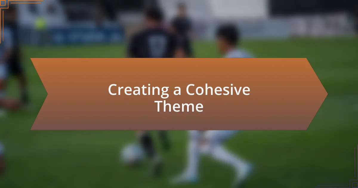 Creating a Cohesive Theme